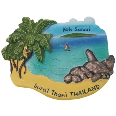 Image of 3D Koh Samui Thailand Fridge magnet travel souvenir gift,Home &amp; Kitchen Decoration magnetic sticker refrigerator collection