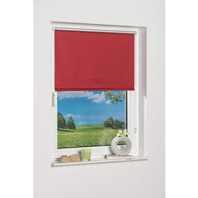 Image of K home Klemmfix Mini Roller Blind, Blue Blackout, Fabric, 60 x 150 cm (W H)