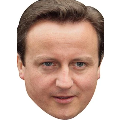 Image of FoxyPrinting David Cameron Politician Celebrity Cardboard Party Face Mask Fancy Dress