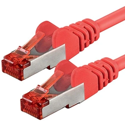 Image of 5m Cat6 Ethernet Cable Lan Patch Cat 6 Cables Internet Rj45 Plug 1Gbit/s SFTP PIMF red 1 piece