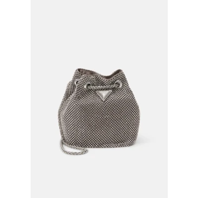 Image of Guess Zalina Pouch Across body bag silvercoloured, Women&#039;s, Size: One Size, Silver coloured