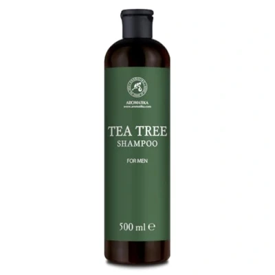Image of Tea Tree Shampoo for Men 500ml with Essential Oil Soft and Supple hair Scalp Care All types Moisturising Fresh Aroma