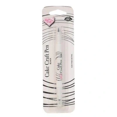 Image of Rainbow Dust Black Edible Ink Icing Food Pen Add Features to Models
