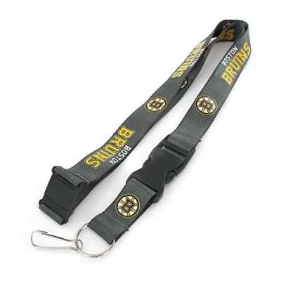 Image of aminco NHL Boston Bruins Team Lanyard, Charcoal