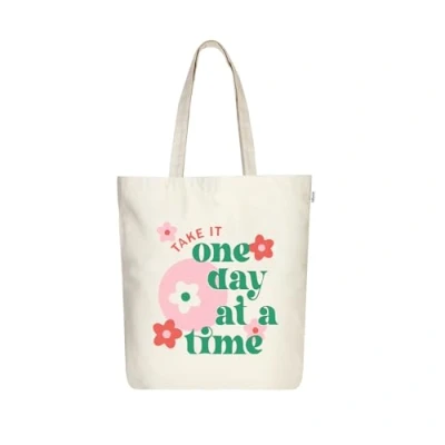 Image of Ecoright Aesthetic Canvas Tote Bags for Women, Reusable Bag with Zip, Ideal Grocery, Shopping, Travel, School