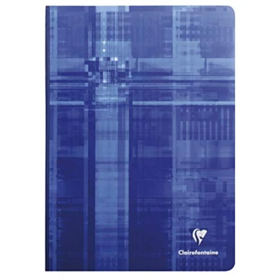 Image of Clairefontaine Ref 69145C Clothbound Notebook (96 Sheets) A4 Size, Lined Rulings, 90gsm Brushed Vellum Paper, Film Coated Card Cover Random Colour