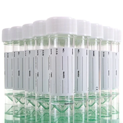 Image of 10x 30ml Labelled Specimen Containers Medical Test/Sample Tubes