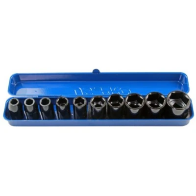 Image of US PRO 10PC 1/2&quot; DR Shallow Impact Metric Socket Set 9 27mm 1396