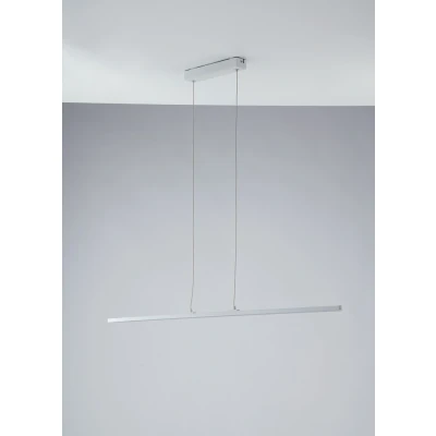 Image of Shanghai Integrated LED Linear Bar Pendant, White Opal, 4000K