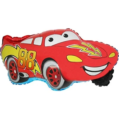 Image of Toyland® 74cm (29&quot;) Red Cars Shaped Foil Balloon Children&#039;s Party Decoration