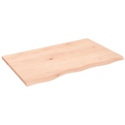 Image of vidaXL Wall Shelf 80x50x2 cm Untreated Solid Wood Oak