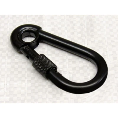 Image of 8MM Black Carbine Hook with Screw Nut &amp; Eye