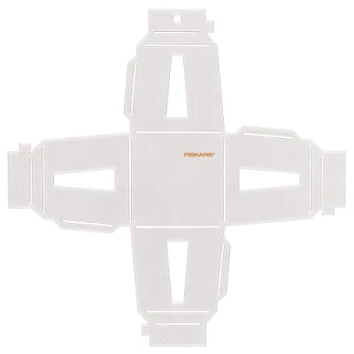 Image of Fiskars 3D Paper Jewel, Lantern Stencil, For Creating Shapes, Plastic, White, 1059568