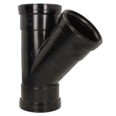 Image of Davant Pushfit Soil 135 Triple Socket Branch 110mm Black