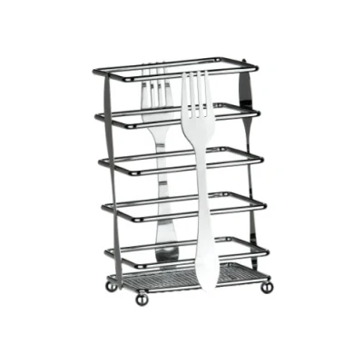 Image of Premier Housewares Cutlery Design Caddy Chrome