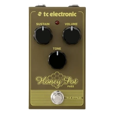 Image of TC Electronic HONEY POT Fuzz Vintage Flavored Pedal with Massive Wall of Tones and Miles Sustain