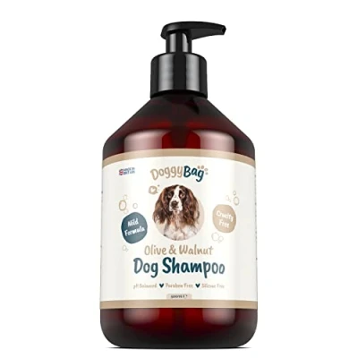 Image of 500ML Olive &amp; Walnut Shampoo for Dogs from Doggy Bag Deodorising and Conditioning Scented Dog with Pro Vitamin B5