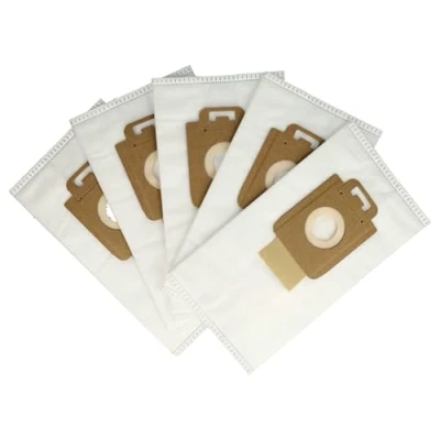 Image of vhbw 5x Vacuum Cleaner Bag Replacement for Nilfisk 107407639, 128389187 Cleaner, Microfleece, 27 cm x 15 cm, White