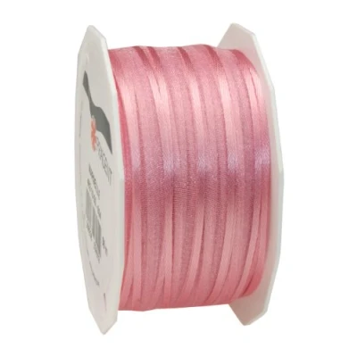 Image of C.E. Pattberg Präsent Marseille Wired Organza Ribbon Light Pink 10 mm width, 50 m length
