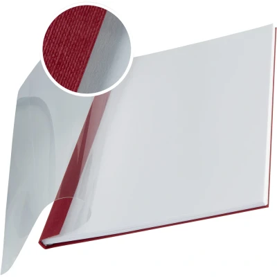 Image of Leitz 73990028 Clear Softcover Linen Finish 10 pack