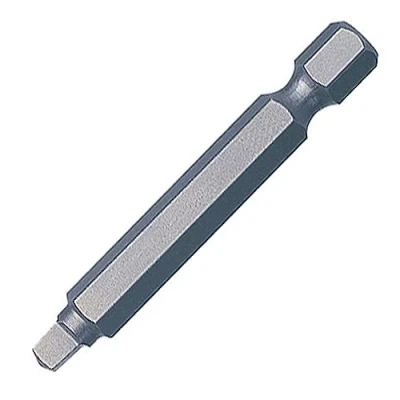 Image of Trend Snappy 3 Piece No 1 Robertson Square Drive Screwdriver Bit Set, 50mm Long, Direct Fit to Quick Chucks, Centrotec Compatible, SNAP/SQ/1