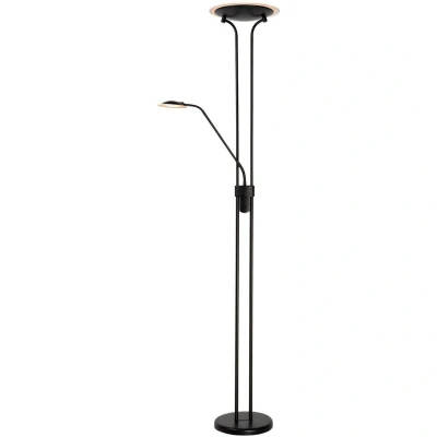 Image of Champion LED Modern Floor Reading Lamp Dim. 3000K Black