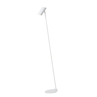 Image of Hester Modern Floor Reading Lamp 1xGU10 White