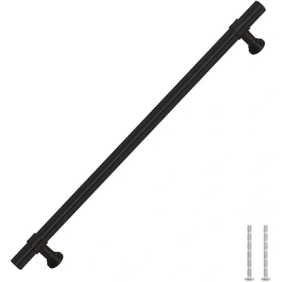 Image of vidaXL Cabinet Handles 5 pcs Black 224 mm Stainless Steel