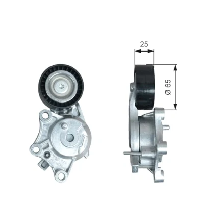 Image of 1613255480 Tensioner Pulley GATES T39378 PowerGrip CITROËN: DS4 Hatchback, PEUGEOT: 2008 Estate
