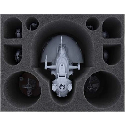 Image of Feldherr FSMEWV135BO foam tray compatible with Star Wars Legion: AAT Trade Federation Battle Tank