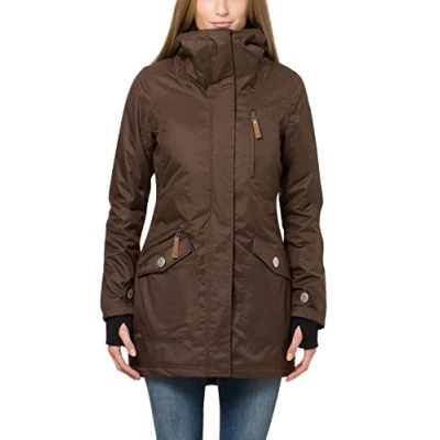 Image of Berydale Women&#039;s Coat: Wind and Waterproof Parka jacket, Brown, 10 (Manufacturer size: S)