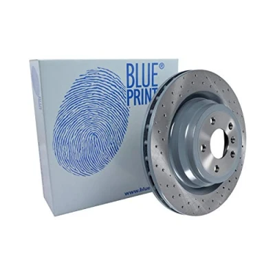 Image of 1664230412, A1664230412 Brake disc BLUE PRINT ADU174386 Rear Axle 330mm 22mm 5 Hole 112mm perforated/vented Coated MERCEDES BENZ: ML Class