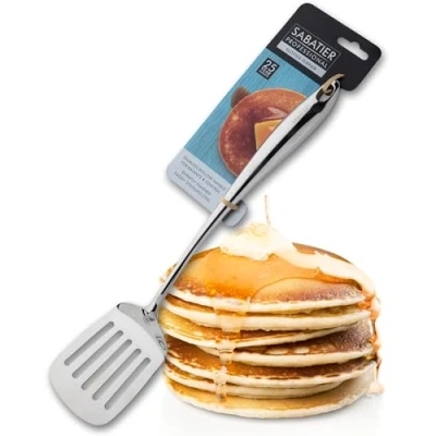 Image of Sabatier Professional Mirror Polished Stainless Steel Slotted Turner