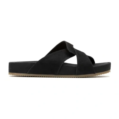 Image of Hush Puppies Women&#039;s Mylah Slide Sandal, Black, 8 UK