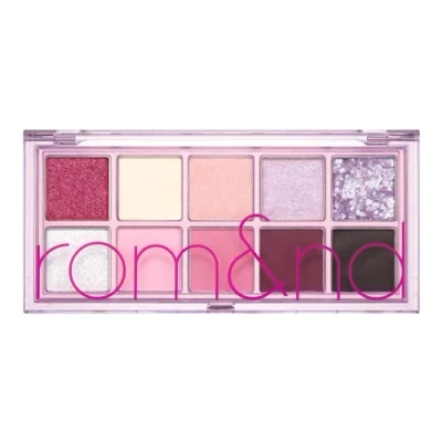 Image of rom&amp;nd Better Than Paletteㅣ10 Blendable ShadesㅣLong Lasting and Neutral Eyeshadow PaletteㅣHigh Pigmented Smooth, Matte, Glitter, Shimmer Eye Makeupㅣ (07 BERRY FUCHSIA GARDEN)