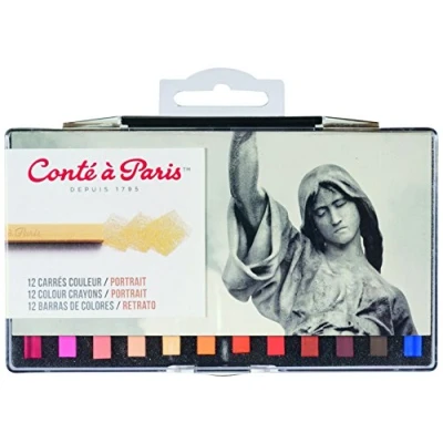 Image of Conté à Paris Portrait Colour Carre Crayons (Pack of 12)