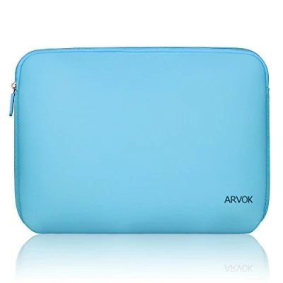 Image of Arvok 13 13.3 14 Inch Laptop Sleeve Case for MacBook Pro 2021/Water Resistant Notebook Chromebook Computer Pocket Briefcase Carrying Bag Pouch Skin Cover HP/Dell/Lenovo/Asus/Acer, Baby Blue