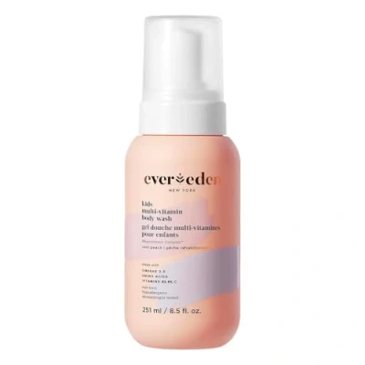 Image of Evereden Multi Vitamin Kids Body Wash (8.5 fl oz., Cool Peach): Gentle Sensitive Skin Nourishment &amp; Hydration Formula Clean Non Toxic for