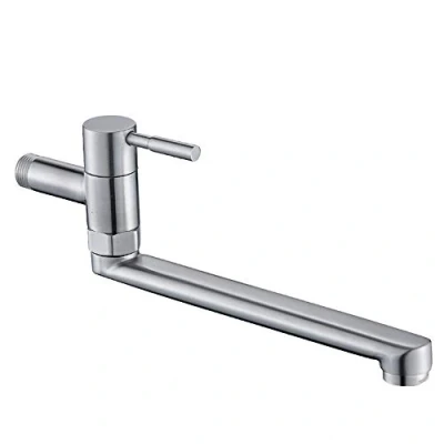 Image of Stainless Steel Wall Mounted Cold Water Faucet Sink Tap