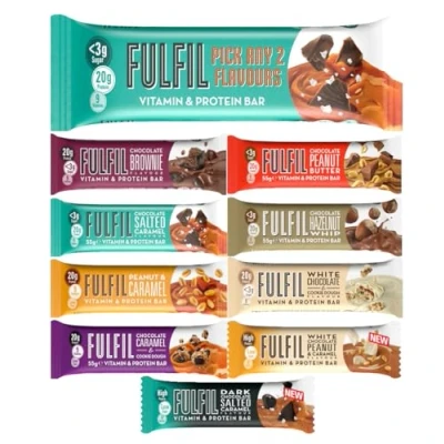 Image of Fulfil Protein Bars Mix Any 2 Flavours (Box of 10 Bars)