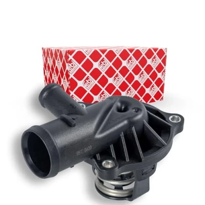 Image of 059121111N, 59121111N Engine thermostat FEBI BILSTEIN 170648 95C with seal AUDI: A5 B8 Coupe, Q7, A4 Saloon, VOLKSWAGEN: Touareg I, II
