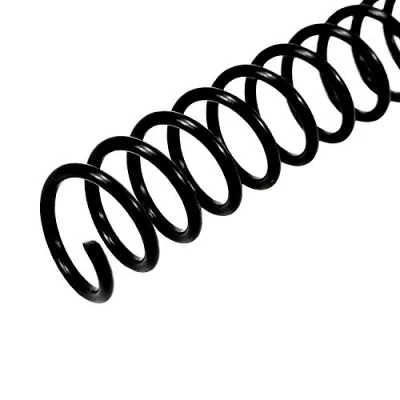 Image of RAYSON Plastic Coil Binding Spines, 50 Sheets, 4:1 Pitch, 9.5 mm, A4, Black, Pack of 100