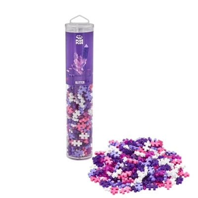Image of Plus 4243 Animals Building Blocks pc Kids Construction, Creative Learning Resources and STEM Play for Home Travel Girls Boys Toys Age 5 Glitter 240 Pieces