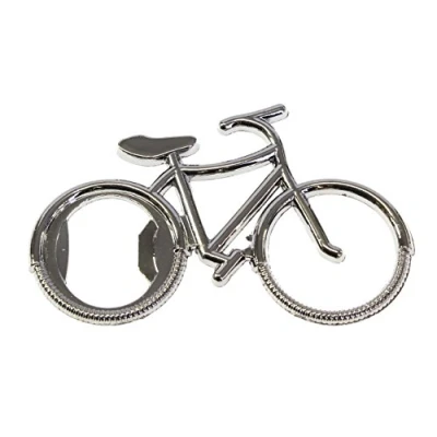 Image of Cycling Gifts For Men Silver Colour Bicycle Bottle Opener Great Cycle Presents Riders Novelty &amp; Mountain Bike
