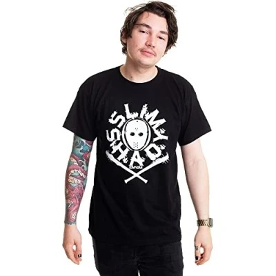 Image of Unknown Men&#039;s Shady Mask T Shirt, Black, M UK