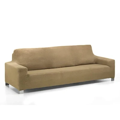 Image of Martina Home Daytona Super Elastic Multi Adaptable Sofa Cover, Vison, 1 Seater