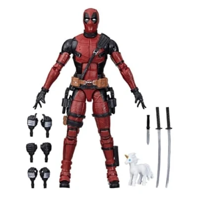Image of Marvel Legends Series Deadpool, Deadpool 2 Adult Collectible 6 Inch Action Figure, Red