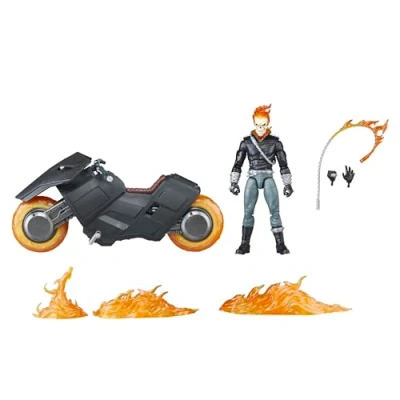 Image of Marvel Legends Series Ghost Rider Action Figure with Motorcycle