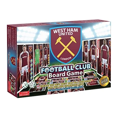Image of Official West Ham Football Club Board Game By Billionaire Family Games for Kids and Adults Ages 6+ A Trading &amp; Strategy 2 4 Players as Seen on Dragon&#039;s Den
