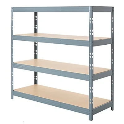 Image of BiGDUG Heavy Duty Garage Shelving Unit 450kg per shelf (1800kg bay) 160x160x60 cm 4 Tier Racking Steel Storage Shelves